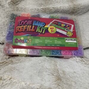 DasKid Loom Band Refill Kit of Specialty Color Bands (Large Storage Box) - USED